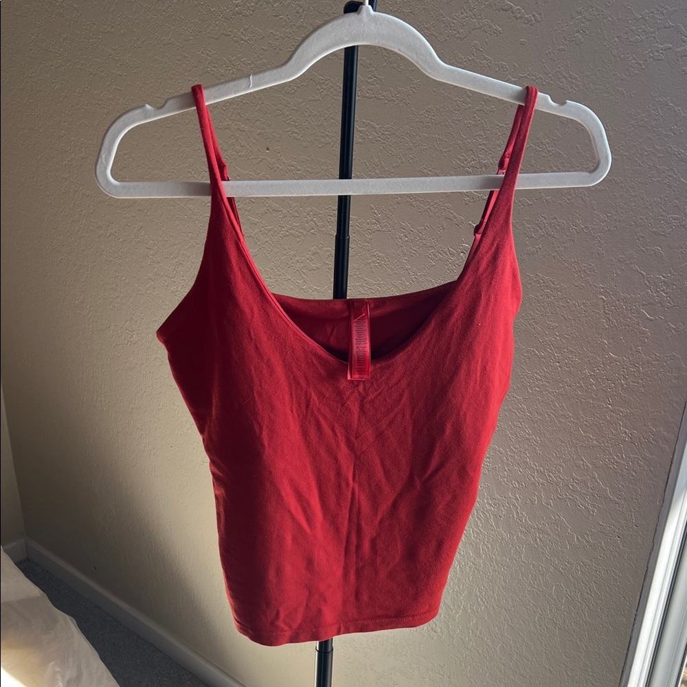 SKIMS Red Camisole Top